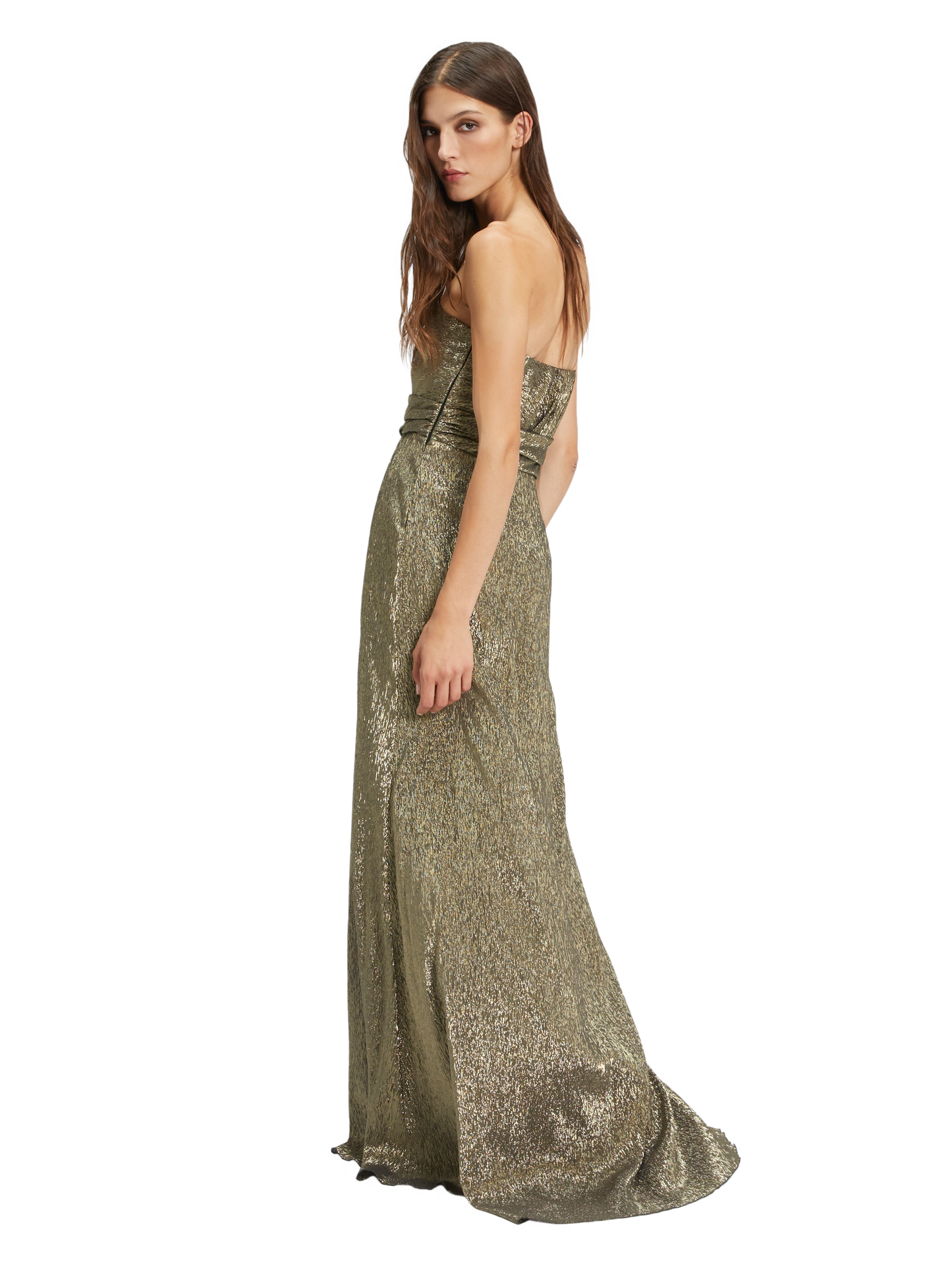 ABITO LUNGO CON SPALLE SCOPERTE