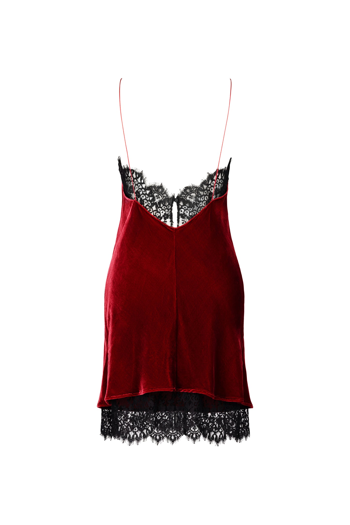 MINI SLIP DRESS WITH LACE