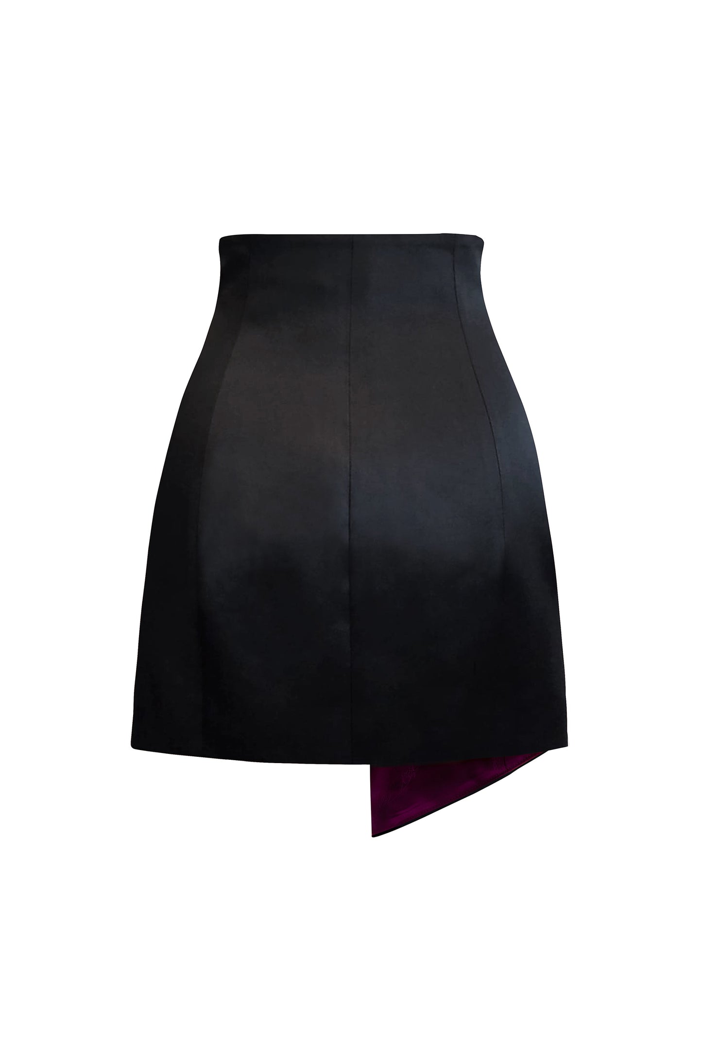 BLACK GLITTER VELVET SKIRT