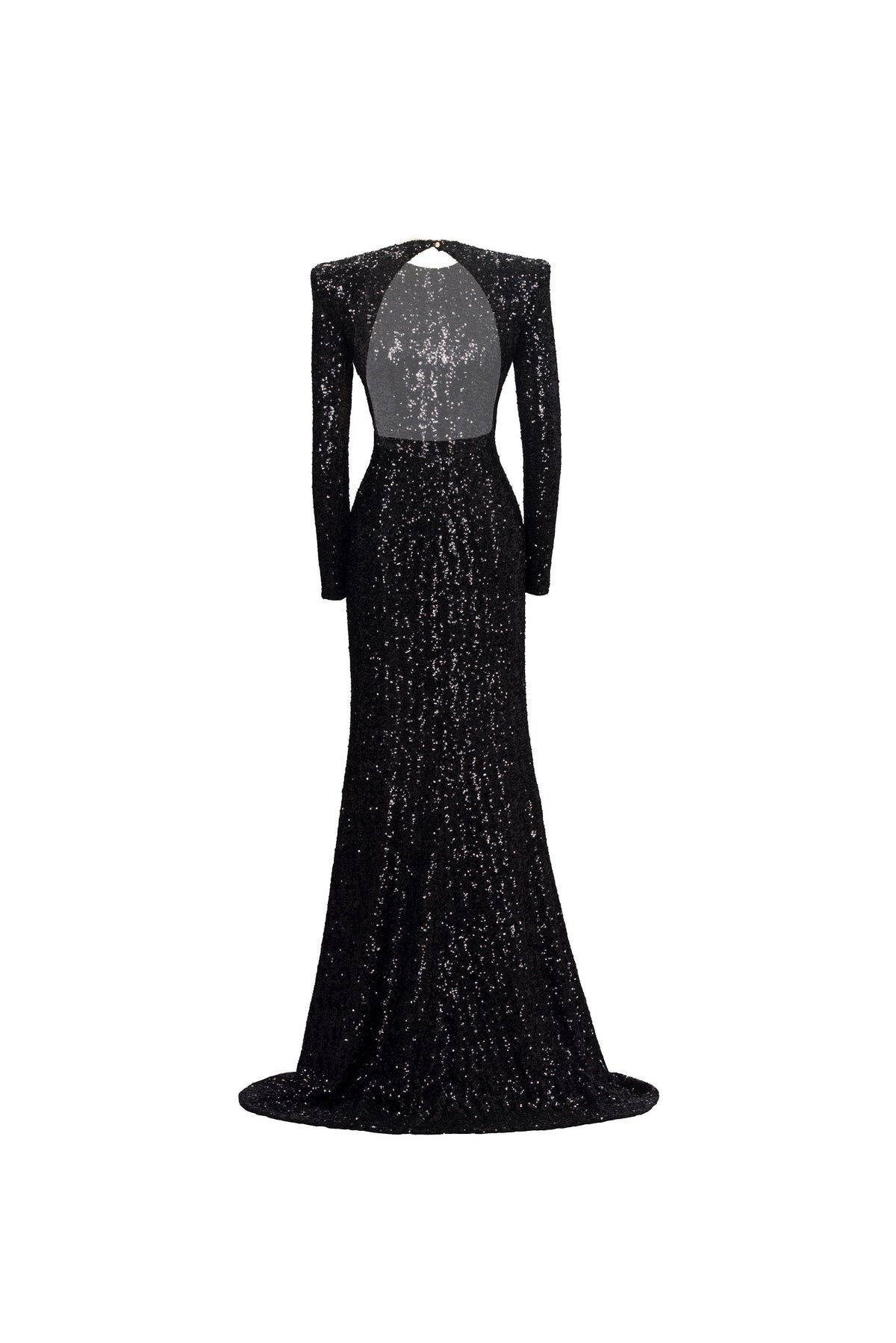 BLACK SEQUIND LONG DRESS