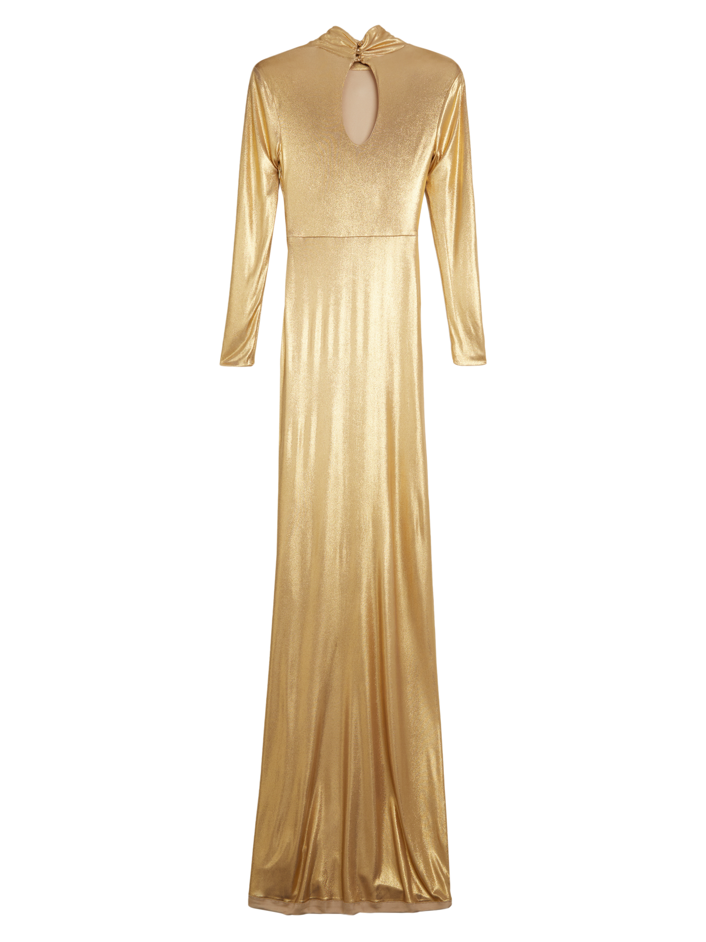 Gold turtle neck draped long dress Redemption Gold turtle neck draped long dress Redemption