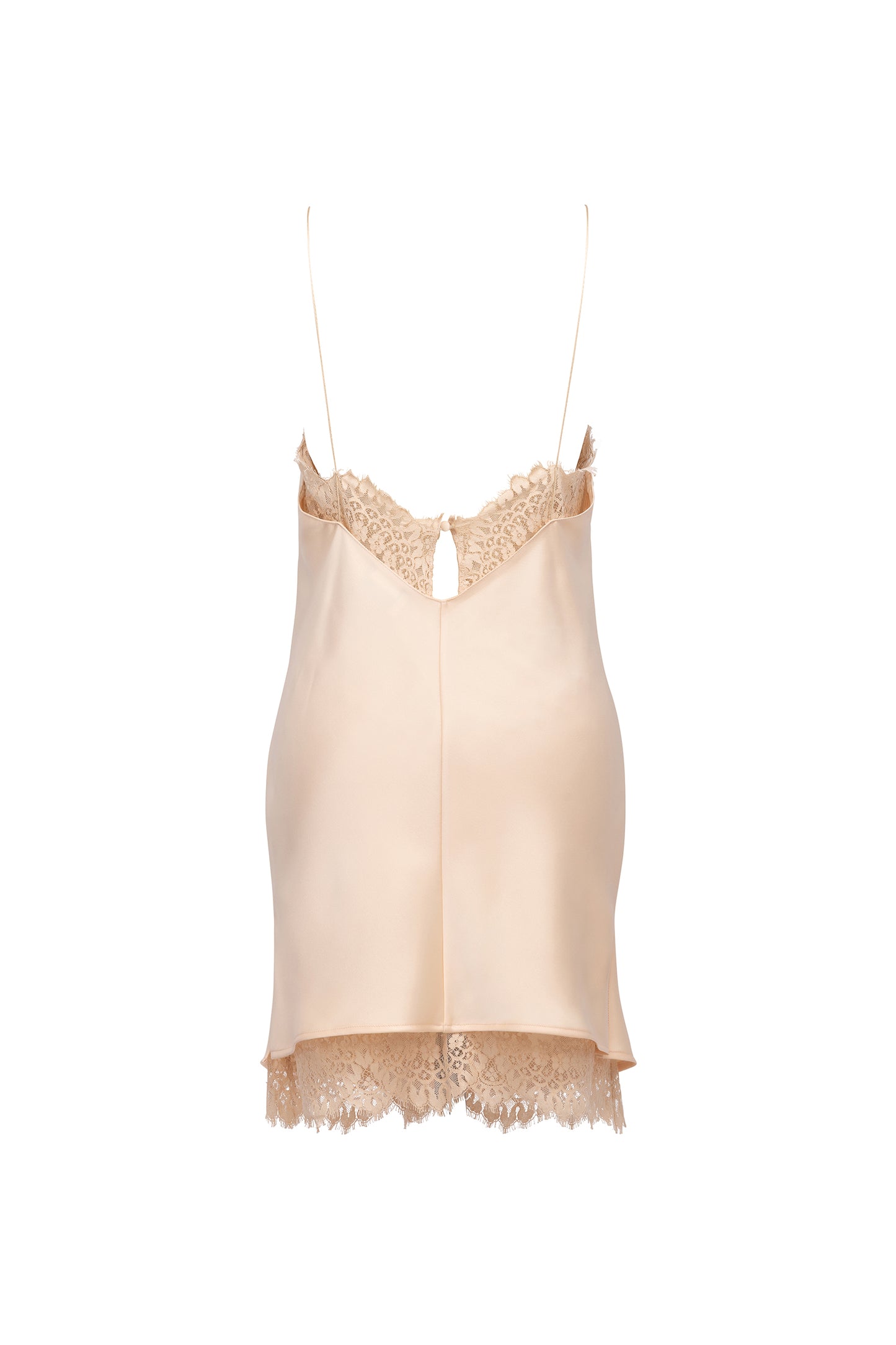 MINI SLIP DRESS WITH LACE