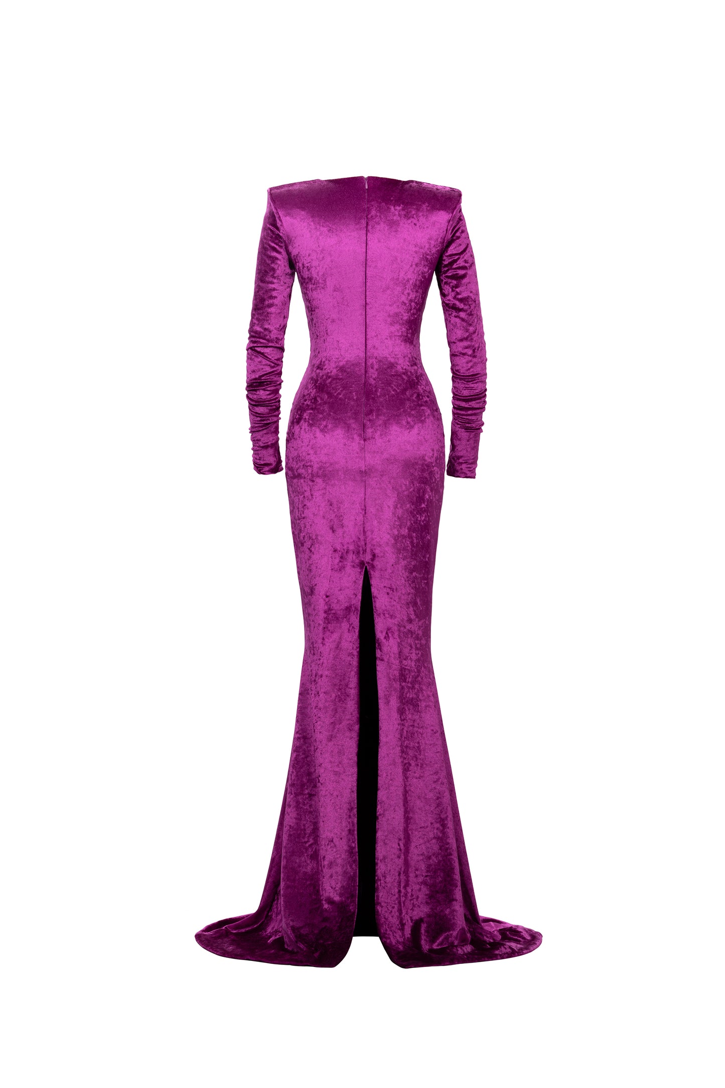 PURPLE VELVET LONG DRESS