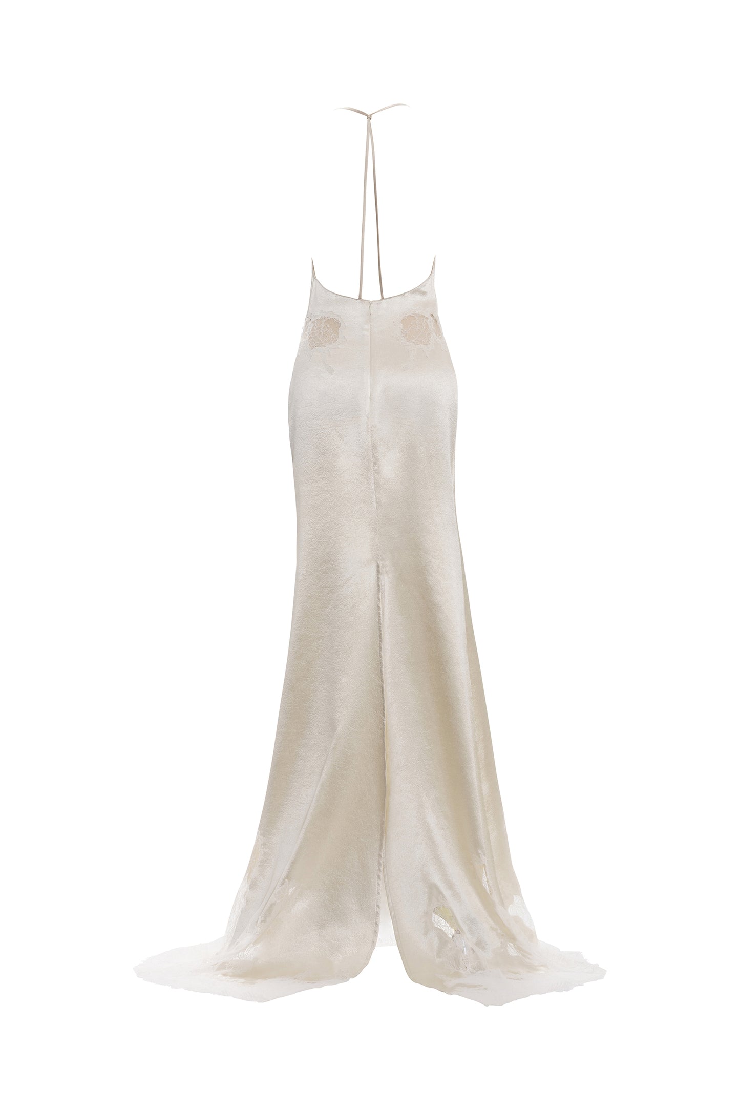 IVORY SATIN SLIP DRESS