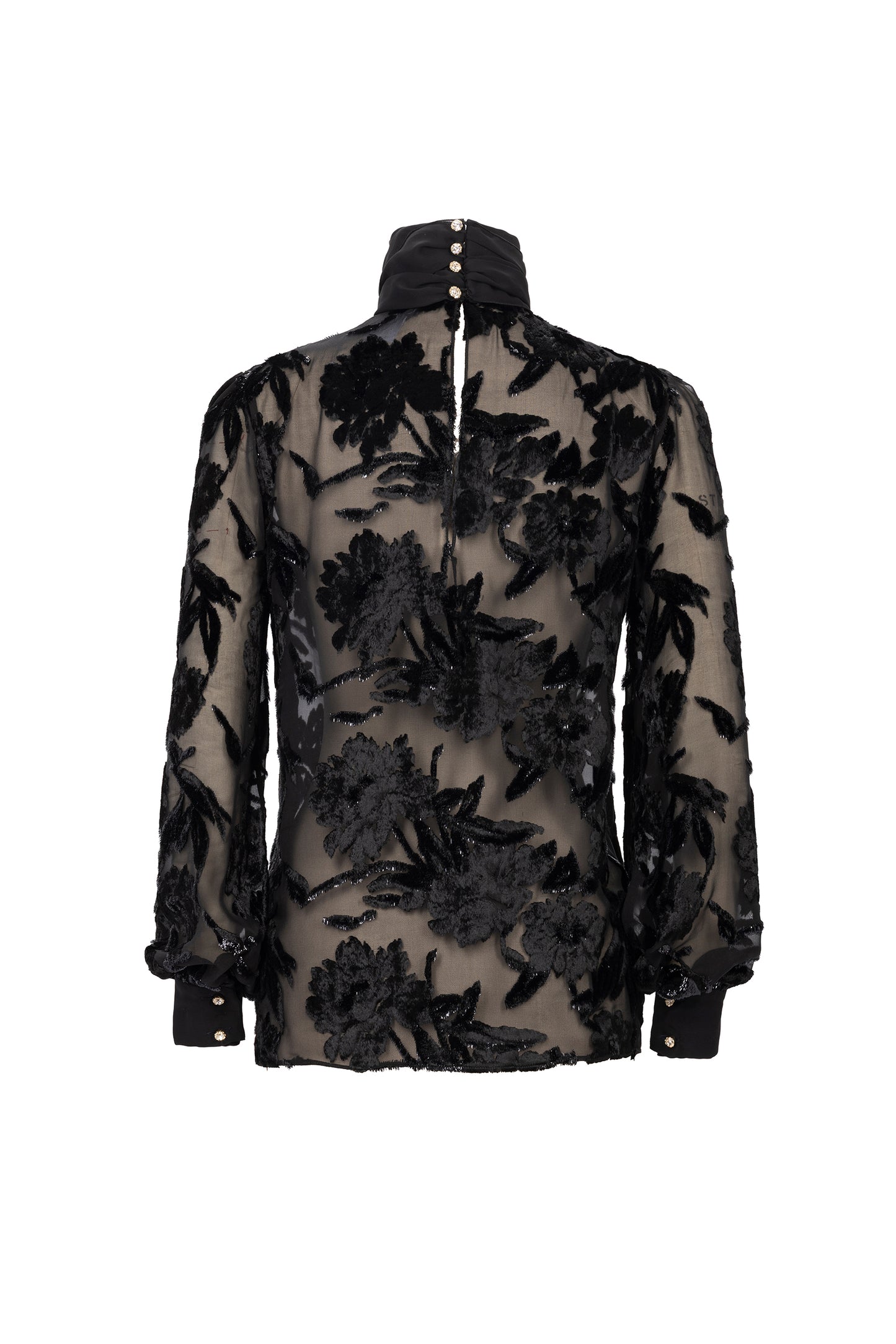 Black devoré shirt