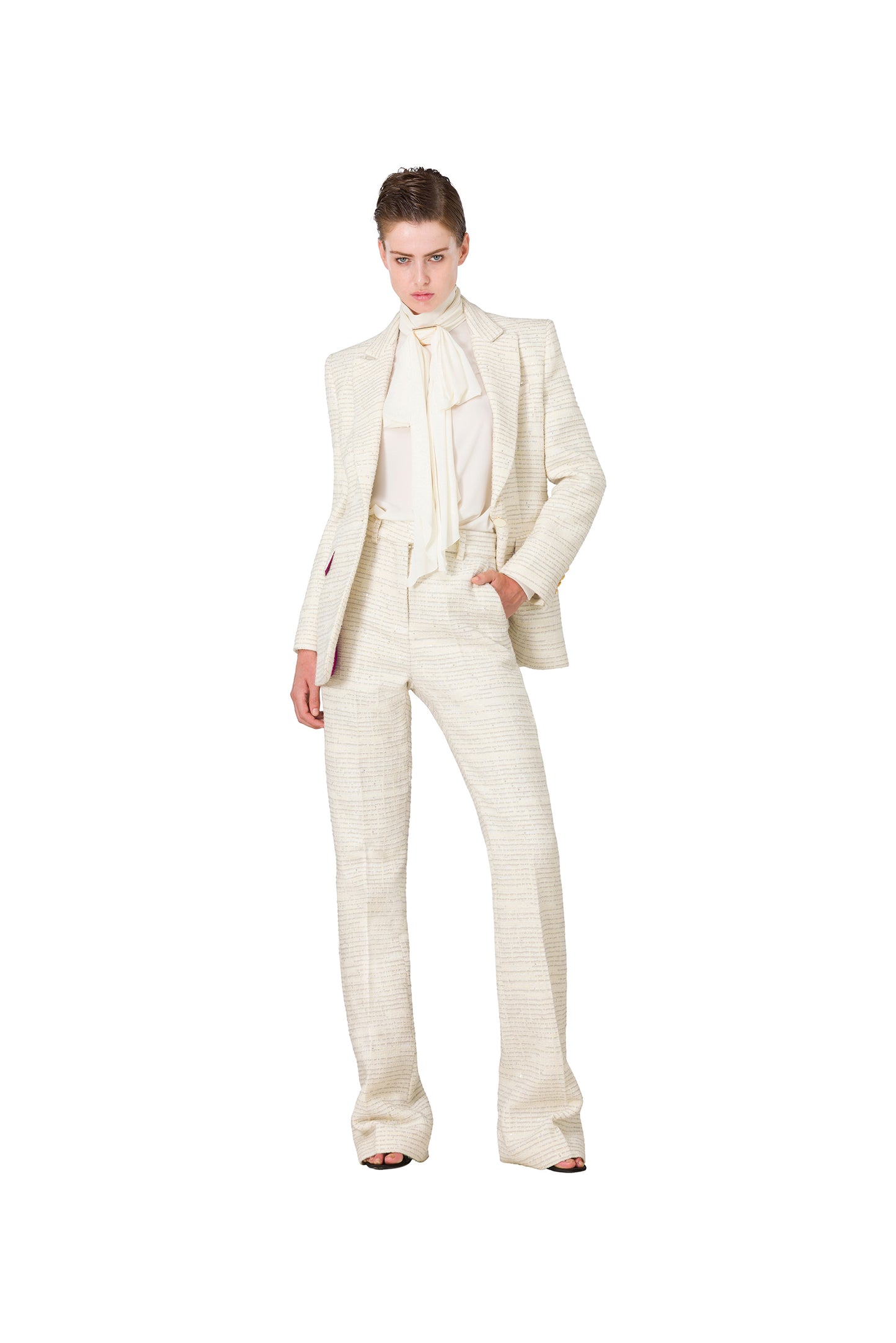 IVORY TWEED BLAZER