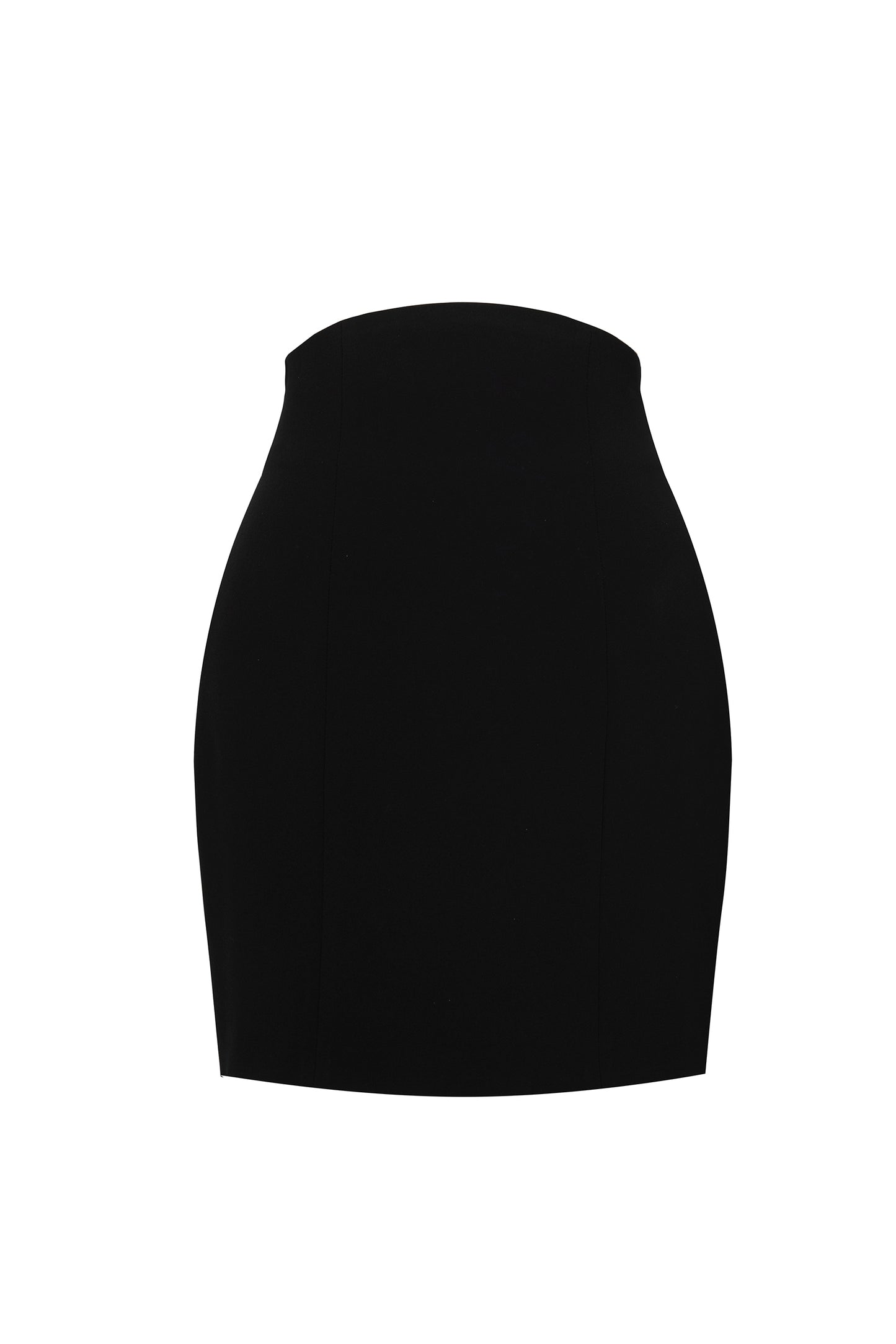 BLACK CADY MINI SKIRT
