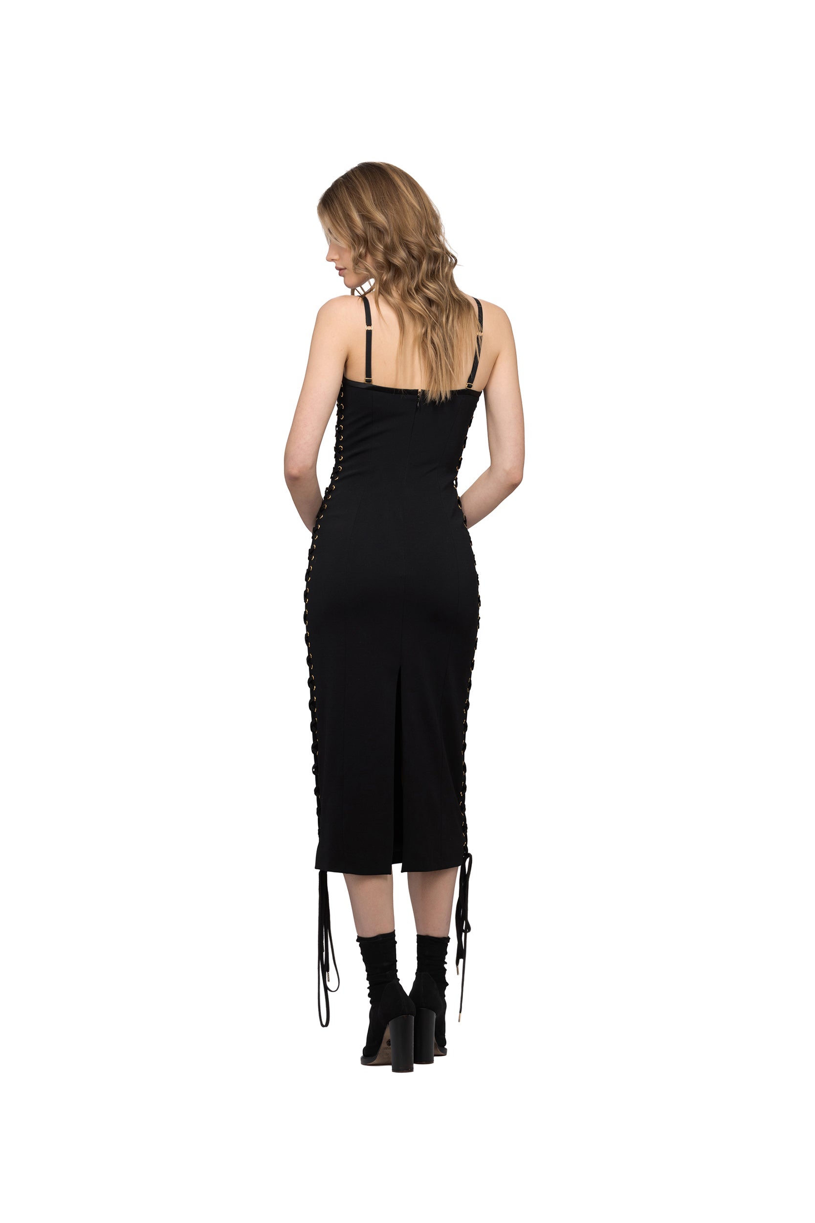BLACK LACE UP CORSET DRESS Redemption BLACK LACE UP CORSET DRESS Redemption