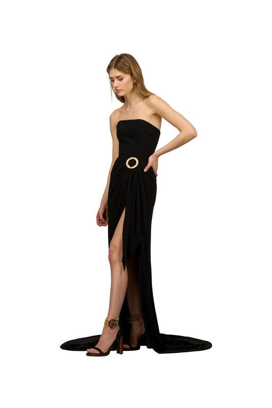 LONG DRESS WITH TRAIN