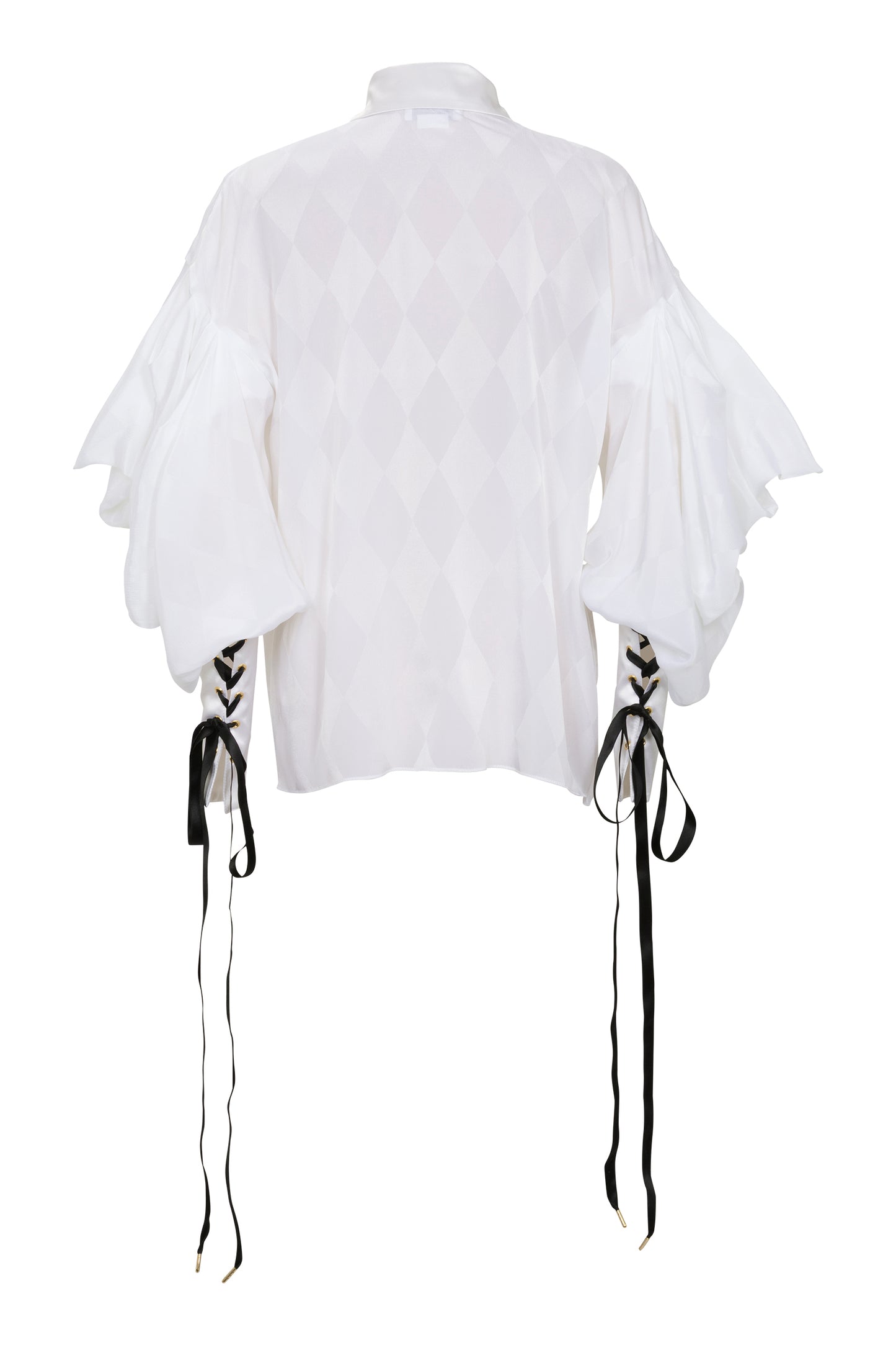 WHITE SHIRT IN DAMIER FABRIC