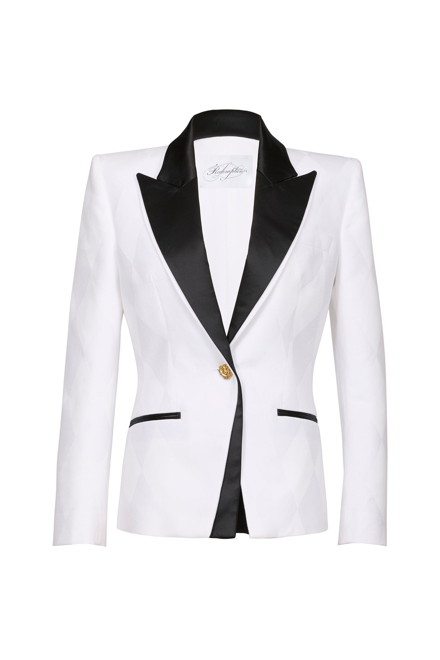 WHITE SLIM FIT BLAZER
