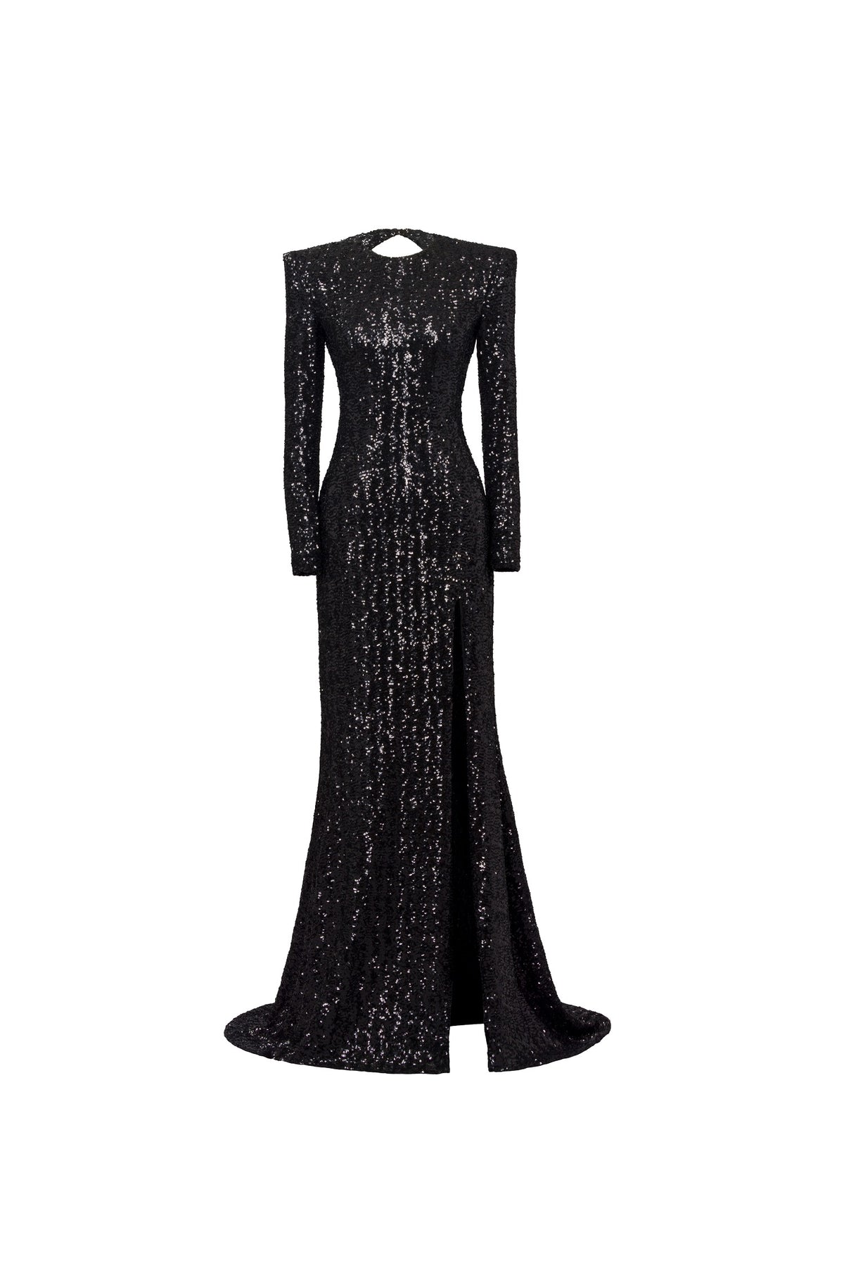 BLACK SEQUIND LONG DRESS